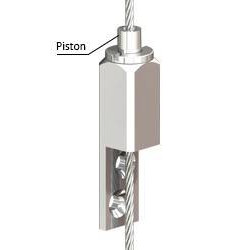 Coulisstop vissable Bo3/2 - Accrochage câbles et cimaises