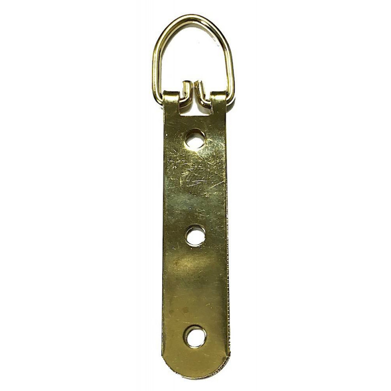 Attache pour miroir laitonnée - Anneaux, attaches pattes Attache pour miroir laitonnée - Anneaux, attaches pattes