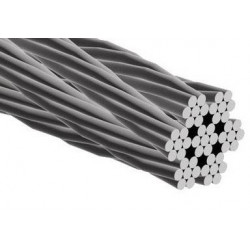 Câble type 7x7 acier galvanisé en bobine - Accrochage par câbles
