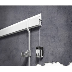 Rail Mixte mural R30 Newly ™ - 3 m - Accrochage câbles et cimaises