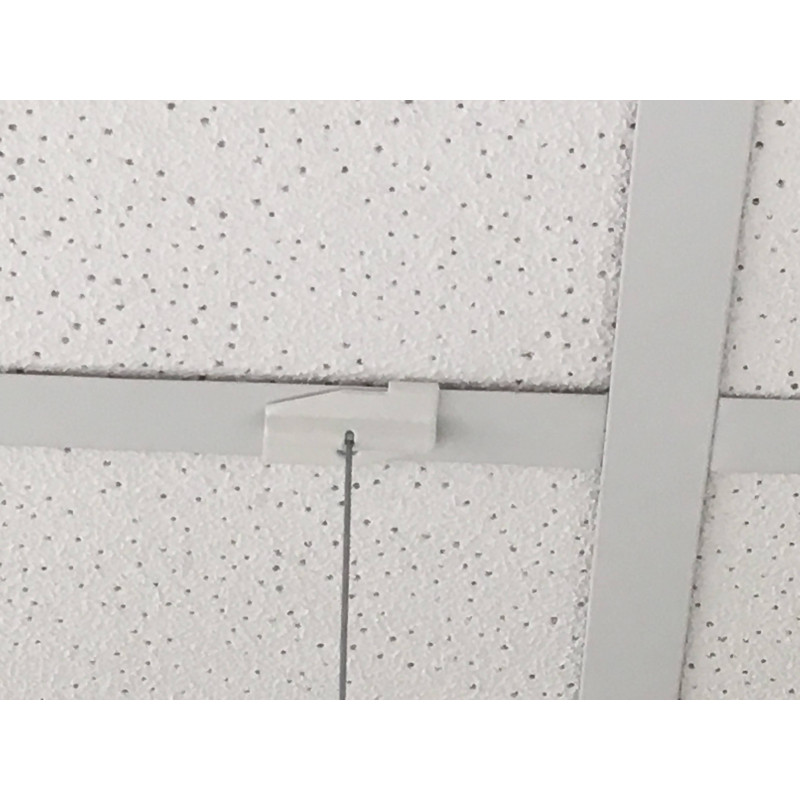 Clip accrochage sur faux plafonds - Signalétique Clip accrochage sur faux plafonds - Signalétique