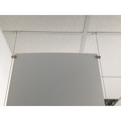 Clip accrochage sur faux plafonds - Signalétique