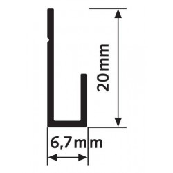 Cimaise Type J Classic rail - Accrochage câbles et cimaises