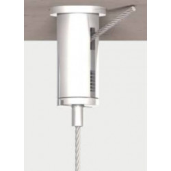 Coulisstop plafond cylindrique pour câble - Accrochage câbles et cimaises