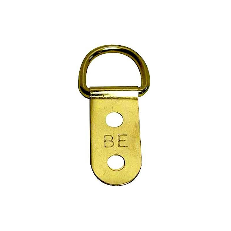 Attache de cadre laitonné 16 mm - Anneaux, attaches pattes Attache de cadre laitonné 16 mm - Anneaux, attaches pattes