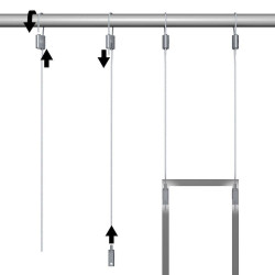 Kit Easy Boucle Loop Hanger 1 grippeur - Accrochage par câbles
