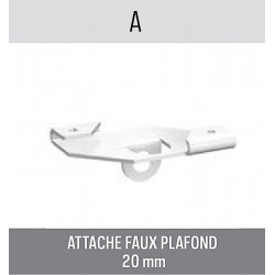 Kit accrochage faux plafond central - Signalétique Affichage Magasin Boutique