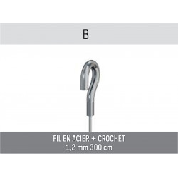 Kit accrochage faux plafond central - Signalétique Affichage Magasin Boutique