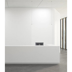 Kit accrochage faux plafond central - Signalétique Affichage Magasin Boutique
