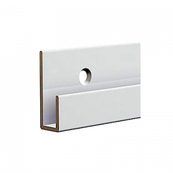 Pack classic rail 20kg blanc - 2m de rail avec 2 tiges 4X4 de 150 cm et 2 crochets - Fixations Cadres tableaux Miroirs