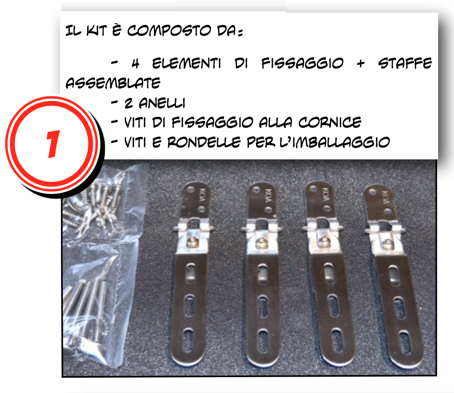 Installazione dell'assieme MRT Passo 1