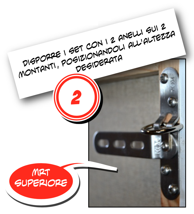 Installazione dell'assieme MRT Passo 2