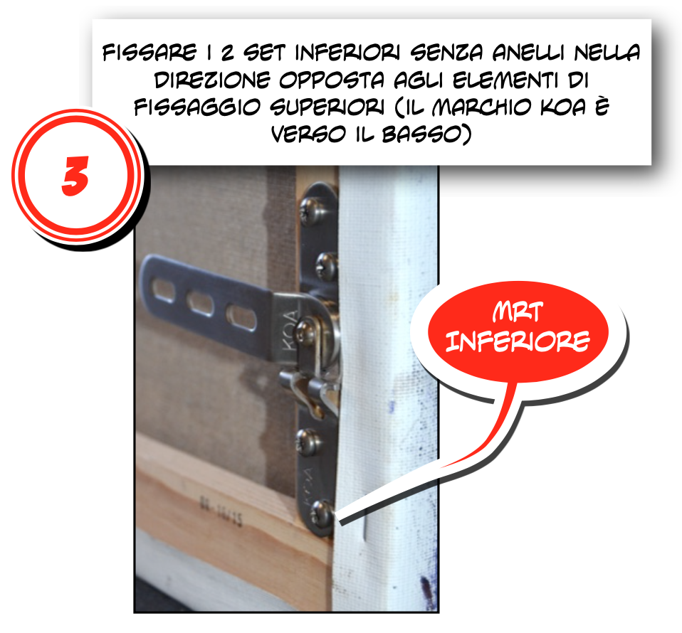 Installazione dell'assieme MRT Passo 3