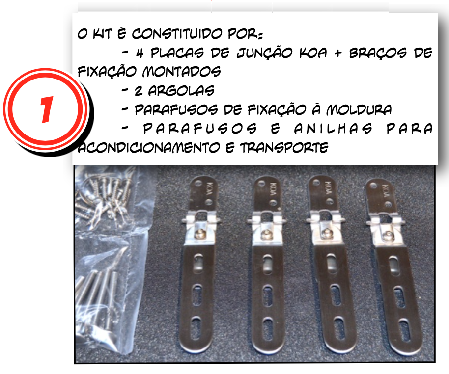 Instalação do conjunto MRT Passo 1