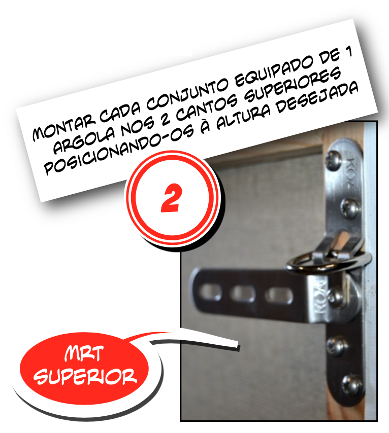 Instalação do conjunto MRT Passo 2