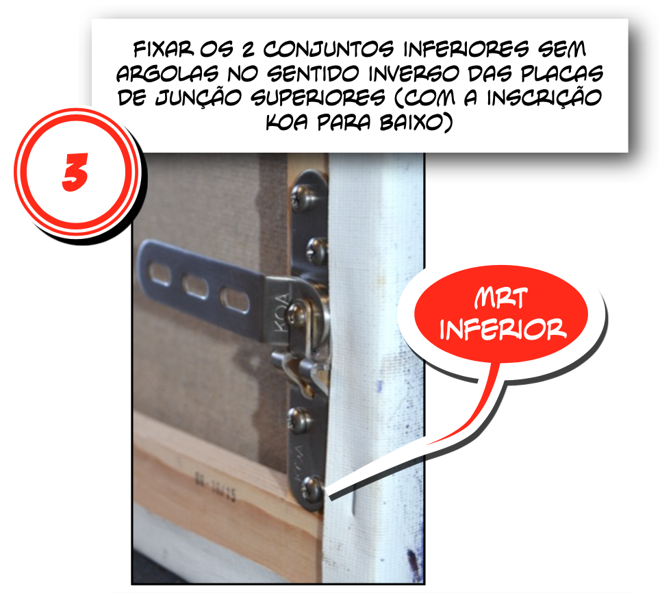 Instalação do conjunto MRT Passo 3